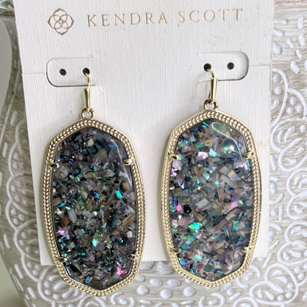 Kendra Scott Iridescent Oval Earrings